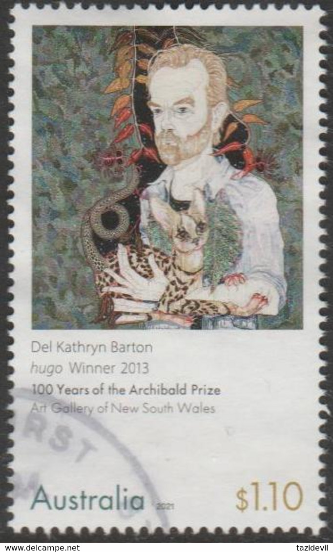 AUSTRALIA - USED 2021 $3.30 Centenary Of The Archibald Prize For Art -Del Kathryn Barton -"hugo Winner 2013" AGNSW - Used Stamps