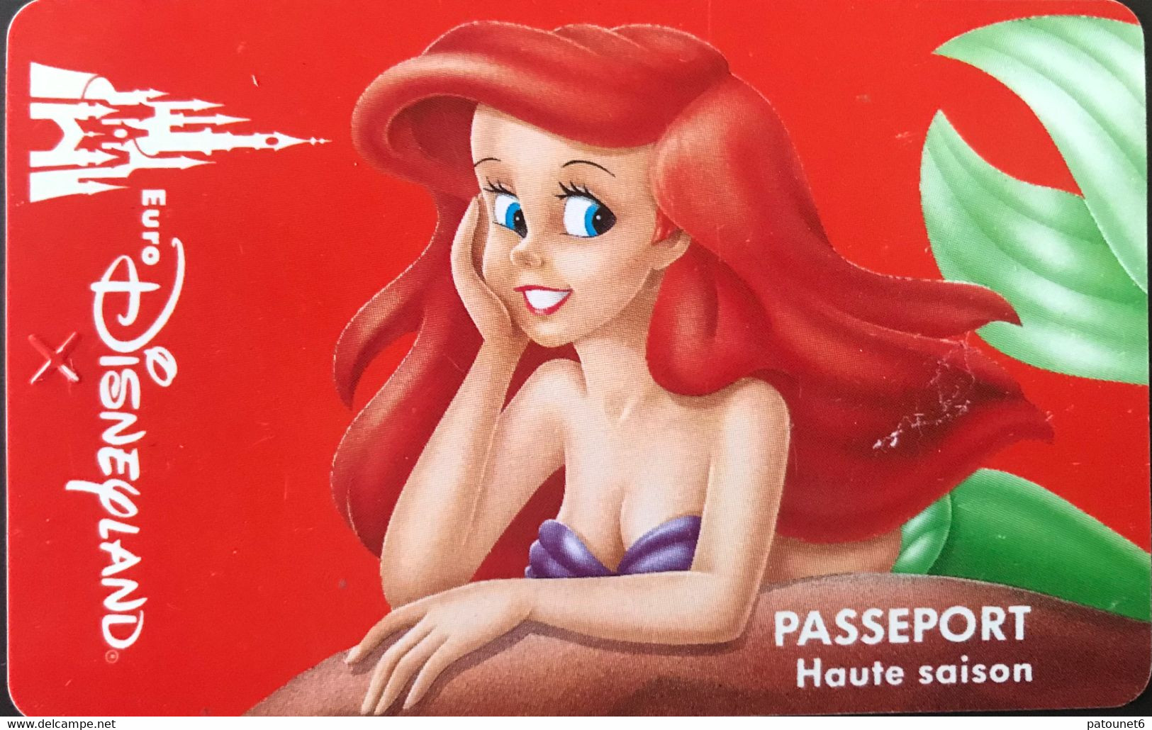 FRANCE  - Euro DisneyLAND  -  LA PETITE SIRENE  -  Adulte - Passeports Disney