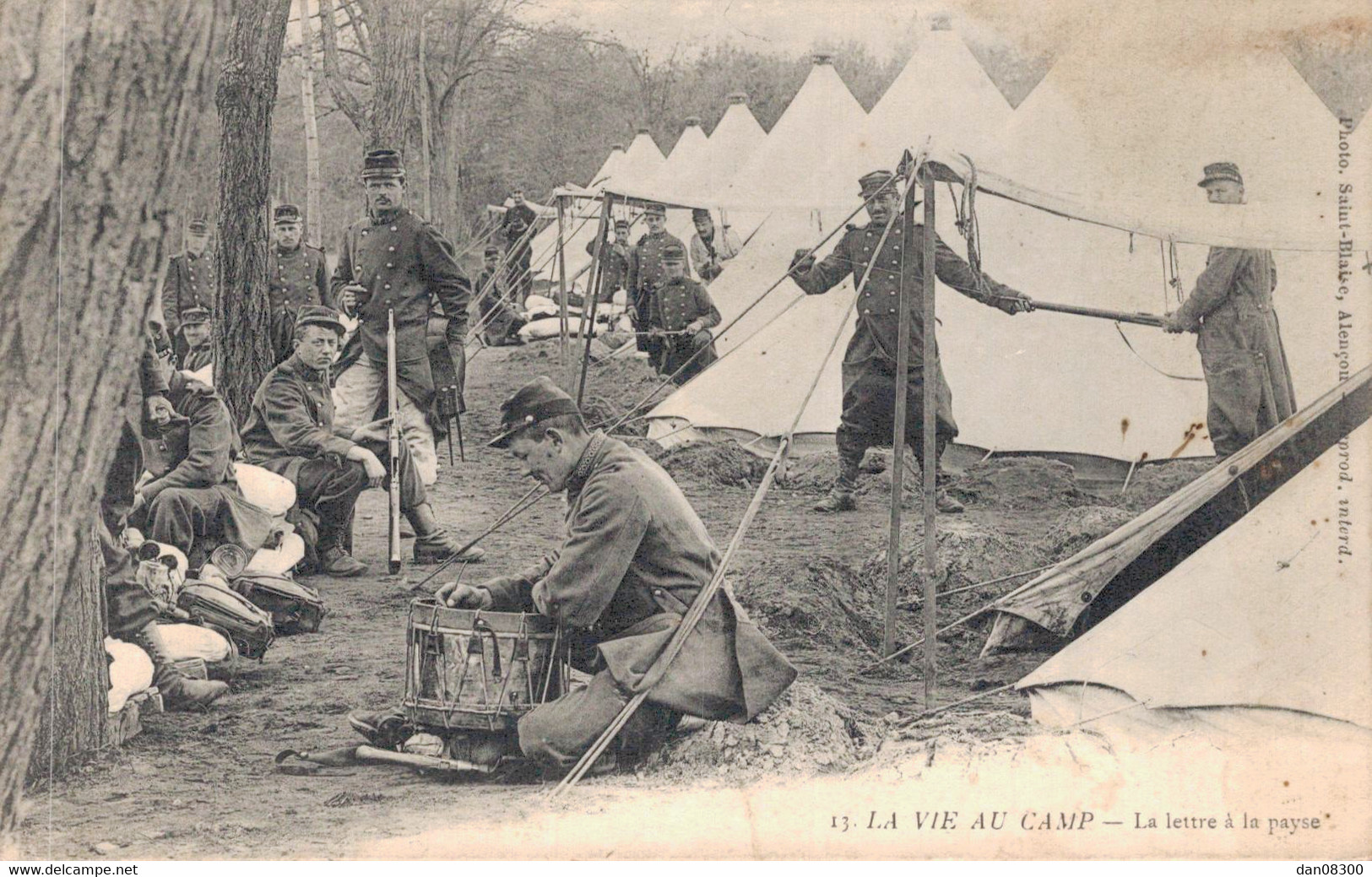 LA VIE AU CAMP LA LETTRE A LA PAYSE - Kazerne