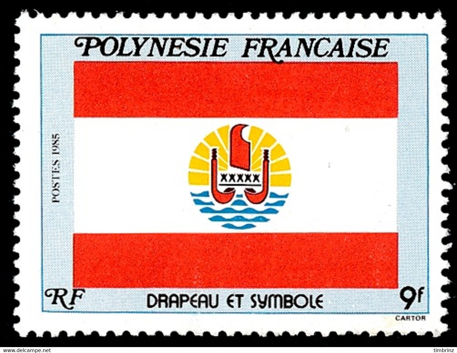 POLYNESIE 1985 - Yv. 237 **  - Drapeau Et Symbole De La Polynésie  ..Réf.POL25916 - Unused Stamps