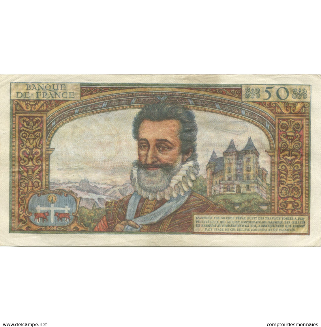 France, 50 Nouveaux Francs, Henri IV, 1961, 1961-07-06, SUP, Fayette:58.6 - 50 NF 1959-1961 ''Henri IV''