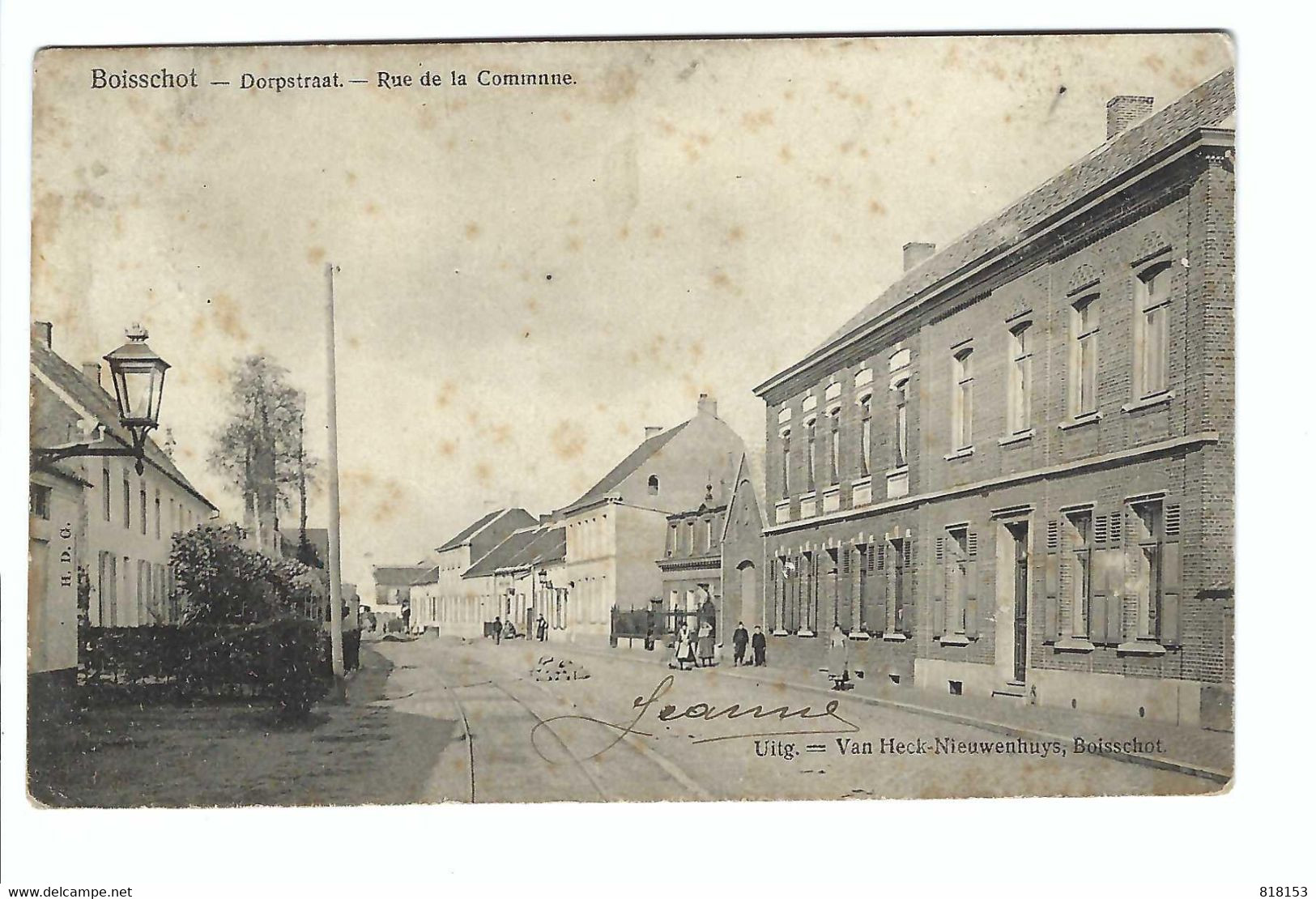 Booischot Boisschot  - Dorpstraat  -  Rue De La Commune 1907 - Heist-op-den-Berg