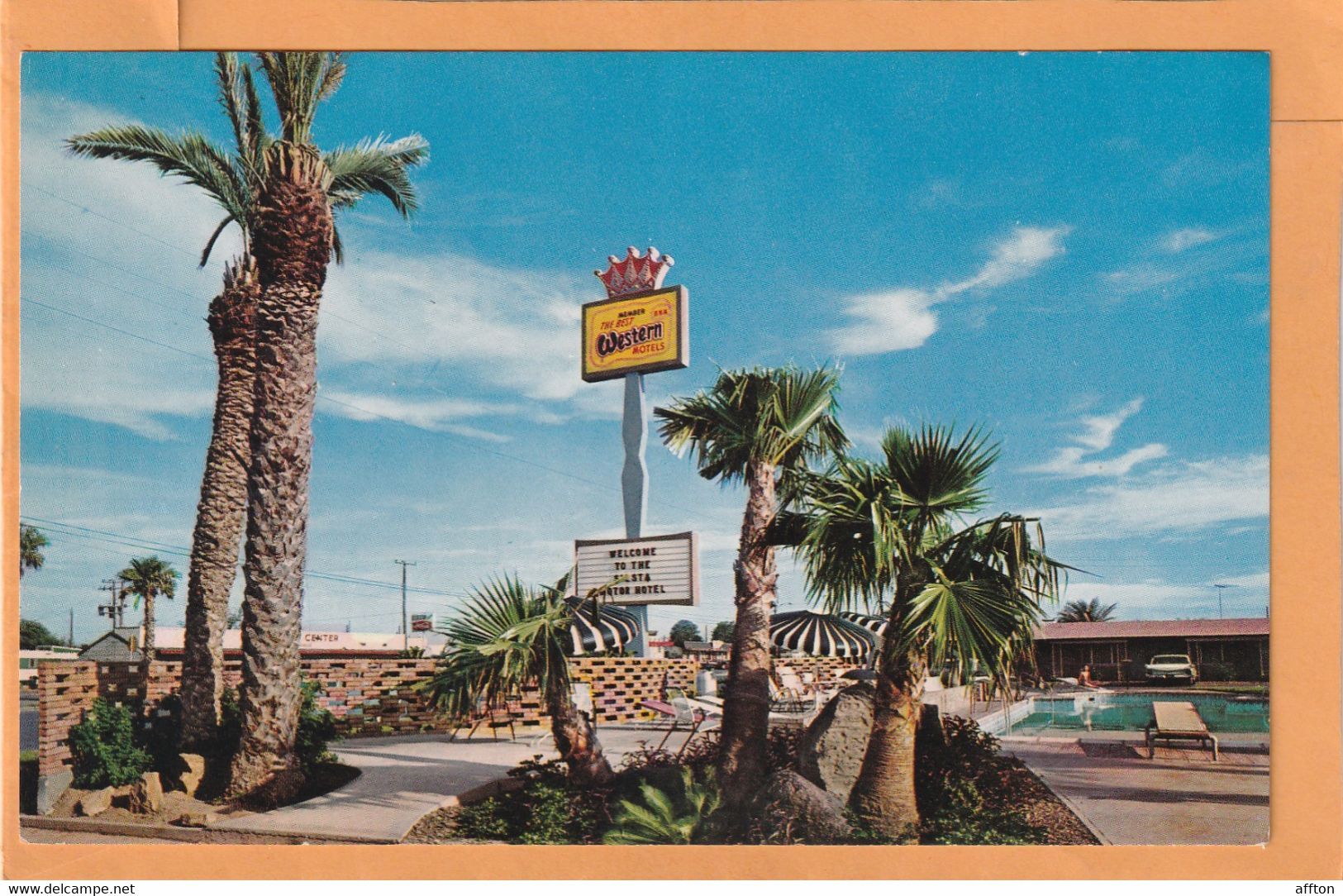 Laredo Tex Coca Cola Advertising Sign Old Postcard - Laredo