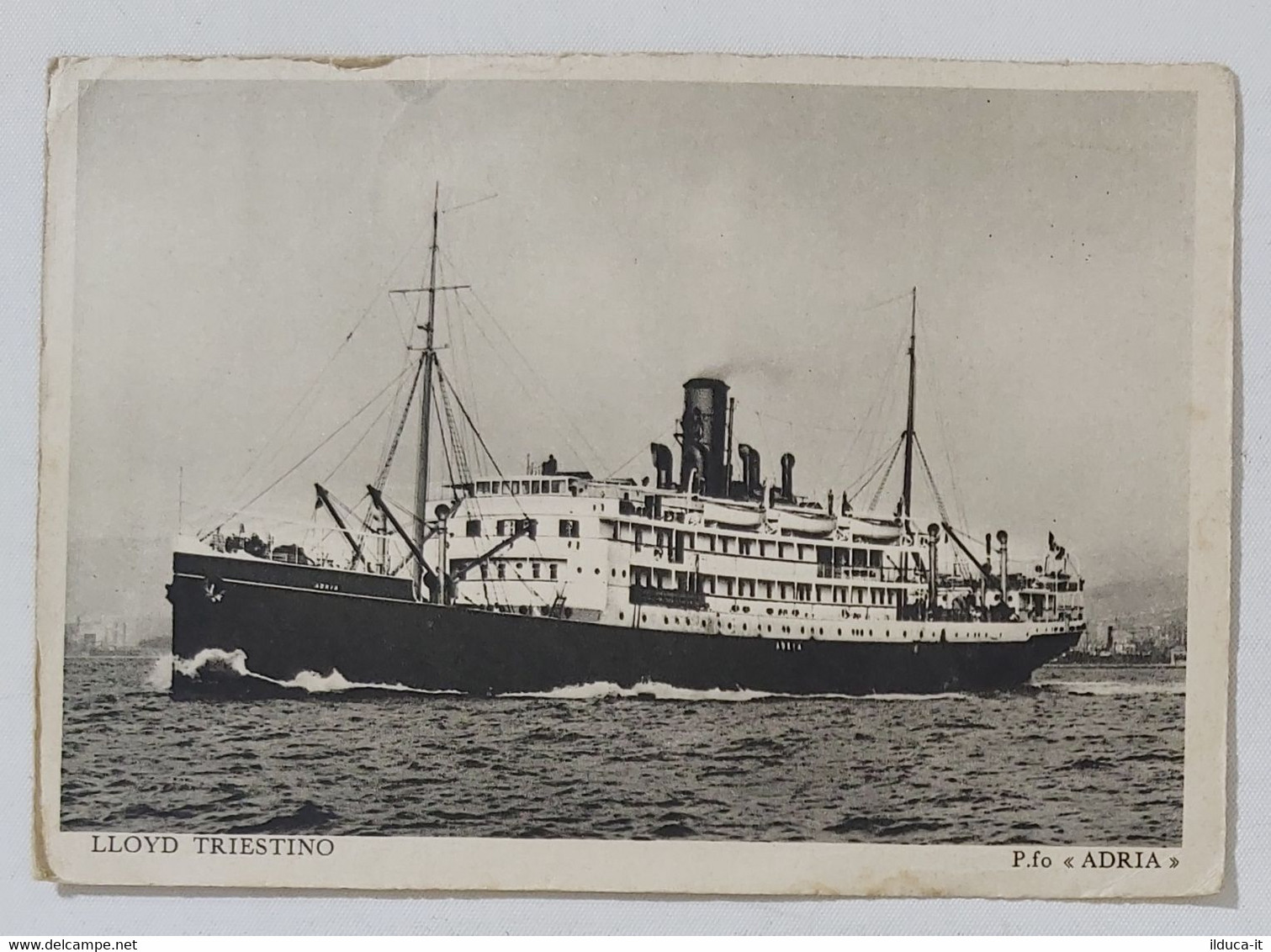 73630 Cartolina Compagnia Navigazione Lloyd Triestino Piroscafo Adria VG 1935 - Ferries
