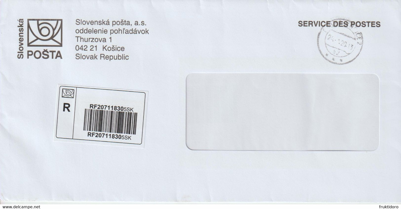 Slovakia Registered Letters From Bratislava To Japan - Barcode - Circulated - 2020 - Errors, Freaks & Oddities (EFO)