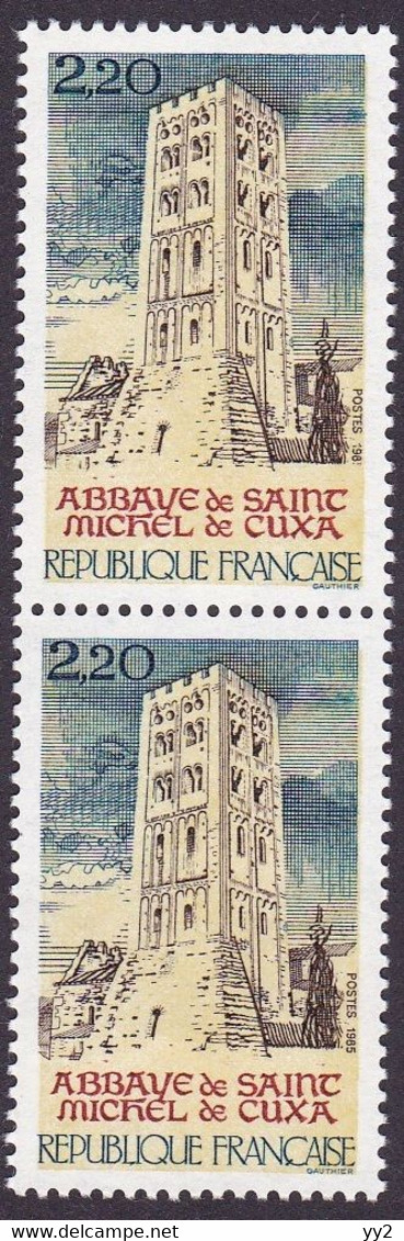 2351, Paire, Variété 198 Au Lieu De1985, Neuf - Nuevos