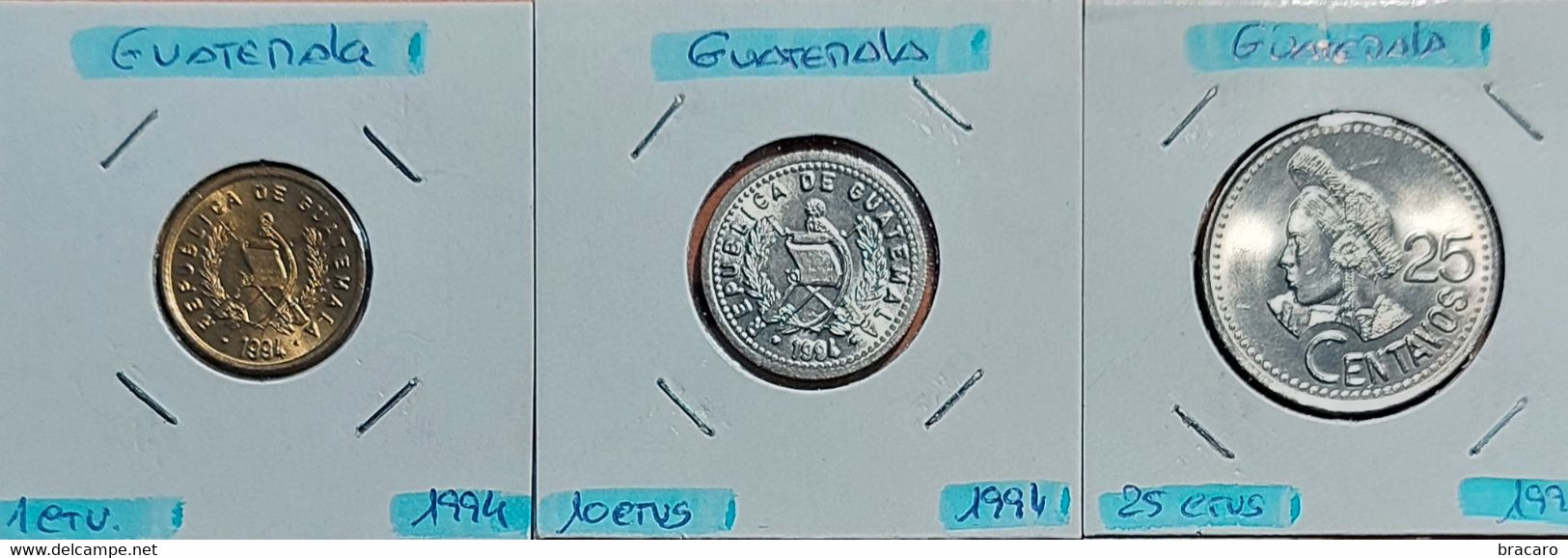 GUATEMALA - 3 Coins (very Good Condition, As UNC) - Guatemala