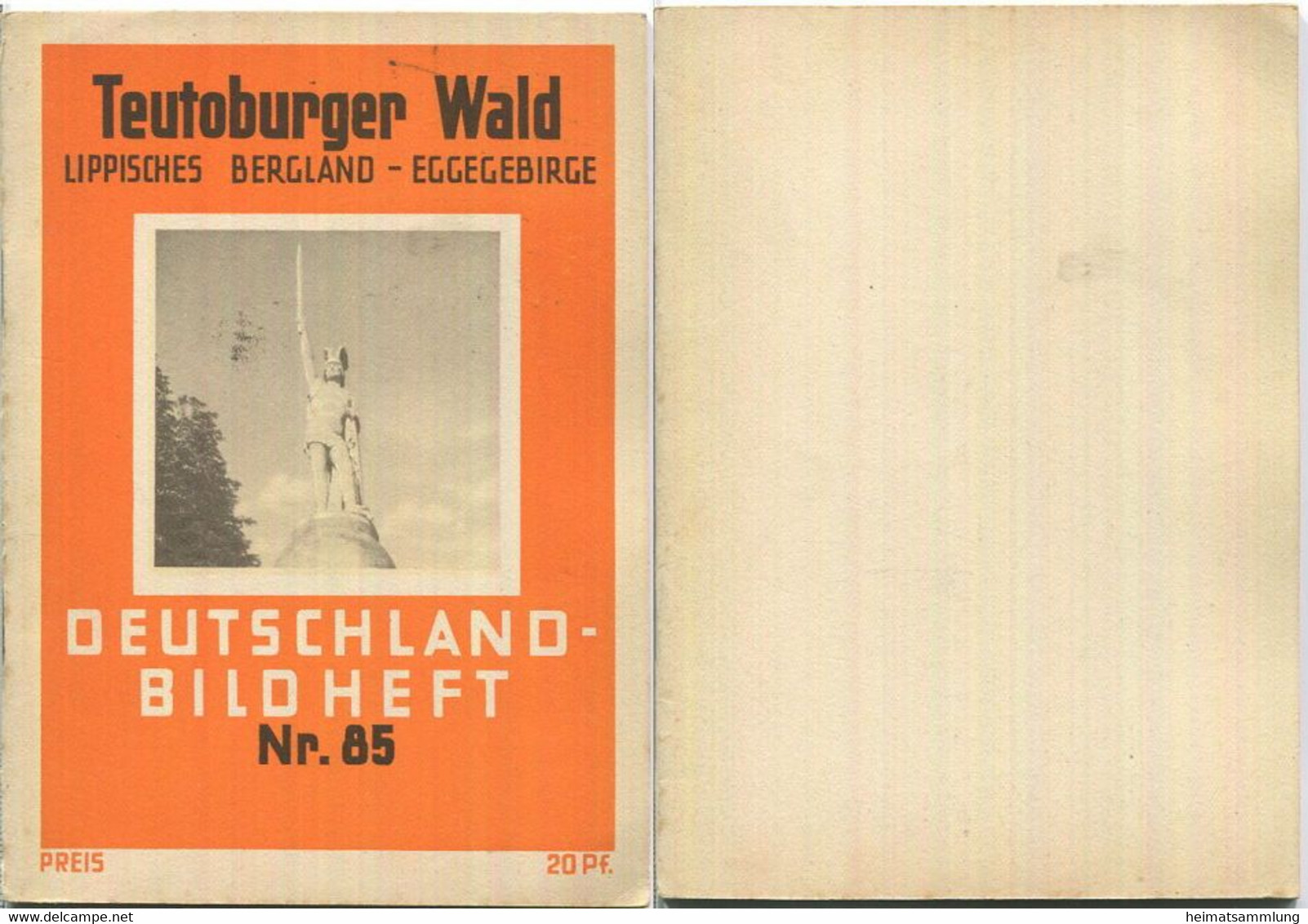 Nr. 85 Deutschland-Bildheft - Teutoburger Wald - Lippisches Bergland - Eggegebirge - Otros & Sin Clasificación