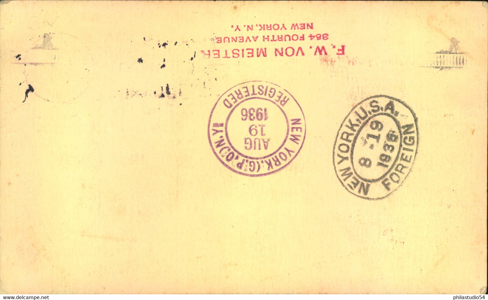 1916/1948, Seven Covers To Germany, Mostly Transatlatik Air Mail Incl. Airship "HINDENBURG" - Other & Unclassified