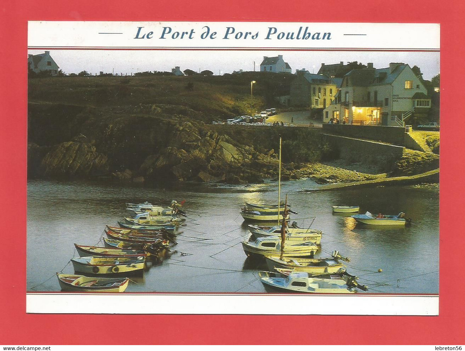 C.P.M. ( 29 ) « PORS-POULHAN » Le Petit  PORT-  Jolie Vue Générale Animée X2 Phots - Plouhinec