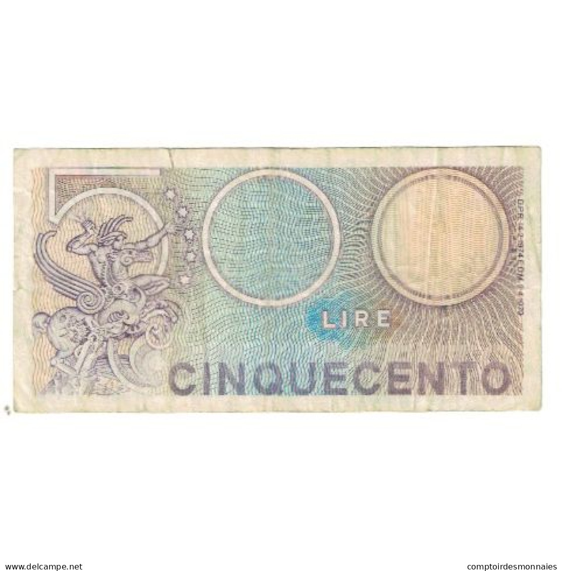 Billet, Italie, 500 Lire, 1976, 1976-12-20, KM:94, TB - 500 Liras