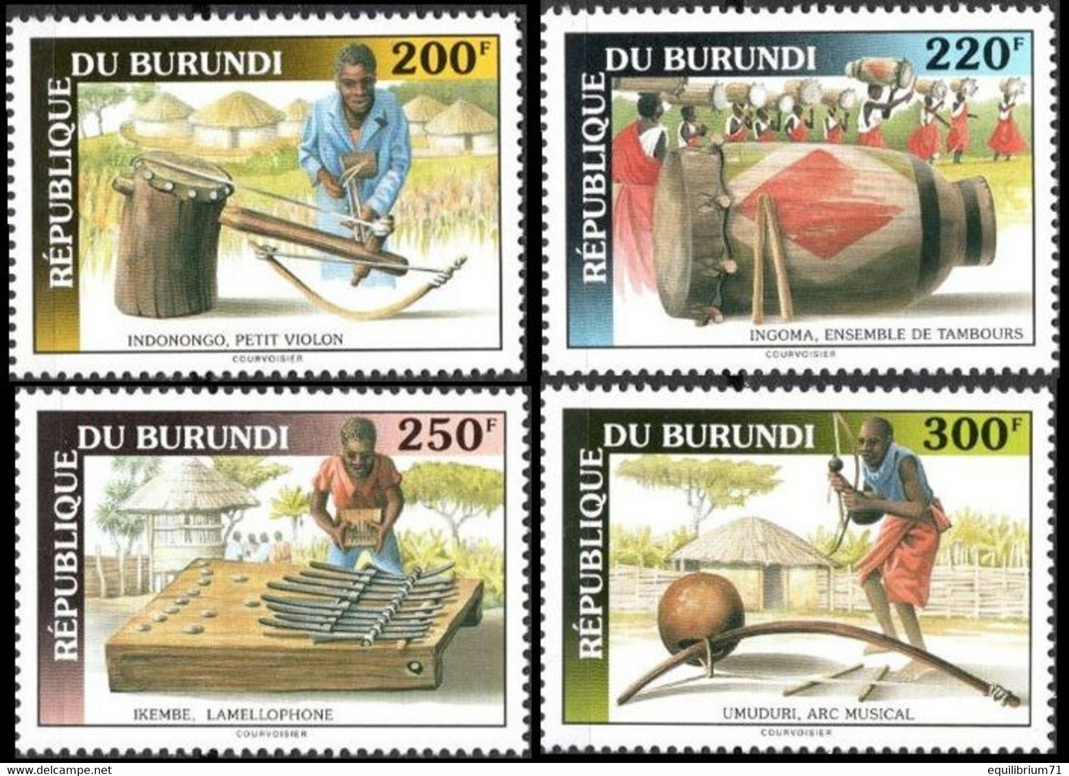 1022/1025** - Instruments De Musique / Muziekinstrumenten / Musikinstrumente / Musical Instruments - BURUNDI - Ongebruikt