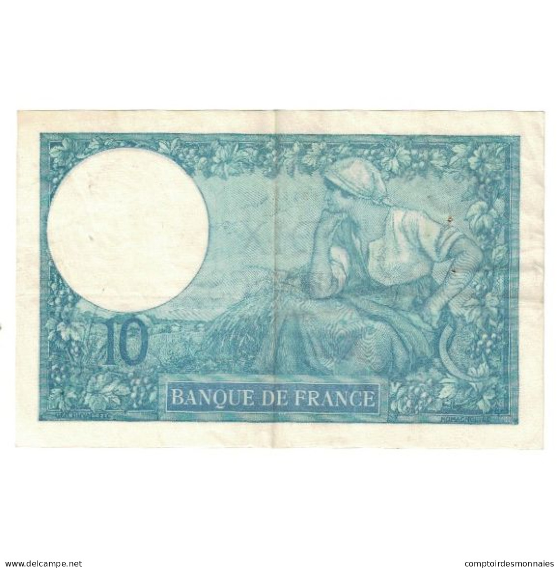 France, 10 Francs, Minerve, 1916, 1916-03-18, SPL, Fayette:06.01, KM:73a - 10 F 1916-1942 ''Minerve''