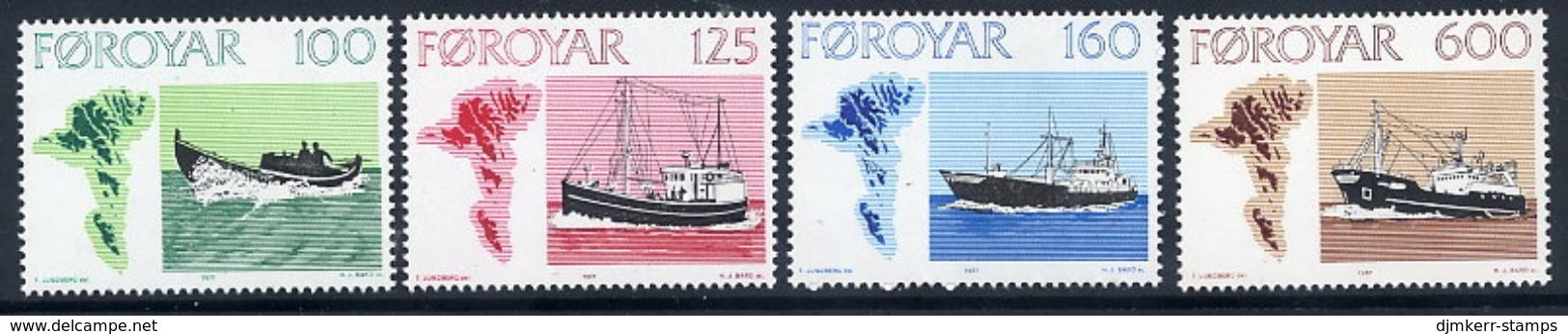 FAROE IS. 1977 Trawlers  MNH / **.  Michel 24-27 - Islas Faeroes