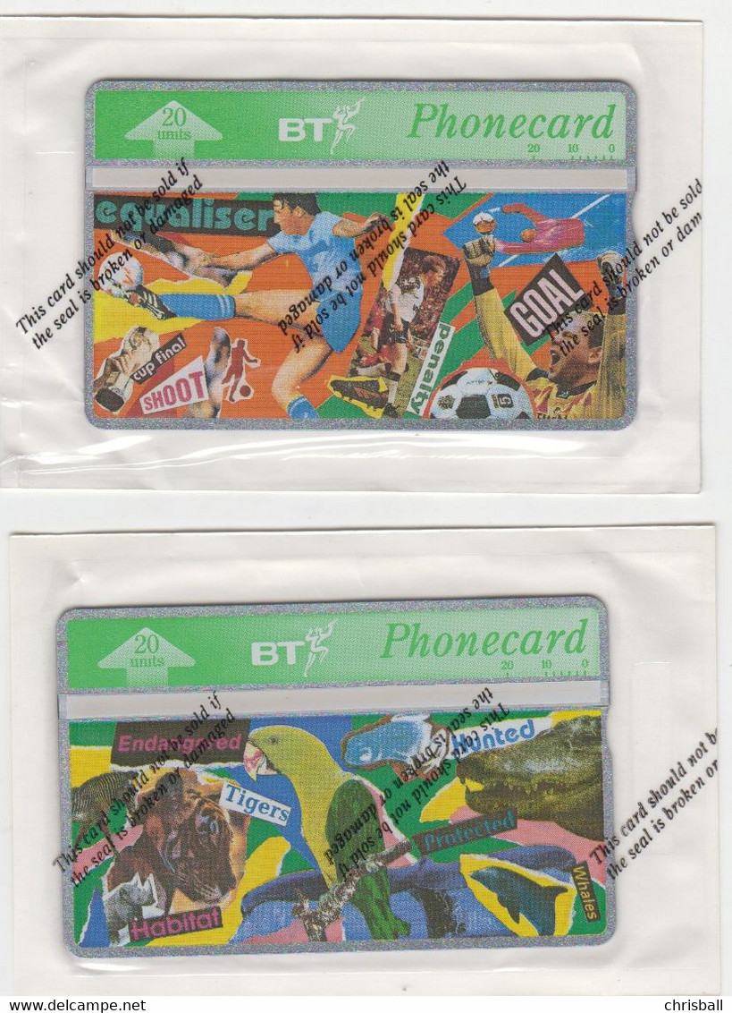 BT Pair Wrapped - Mint Unused (Sport & Fauna) - BT Emissioni Commemorative