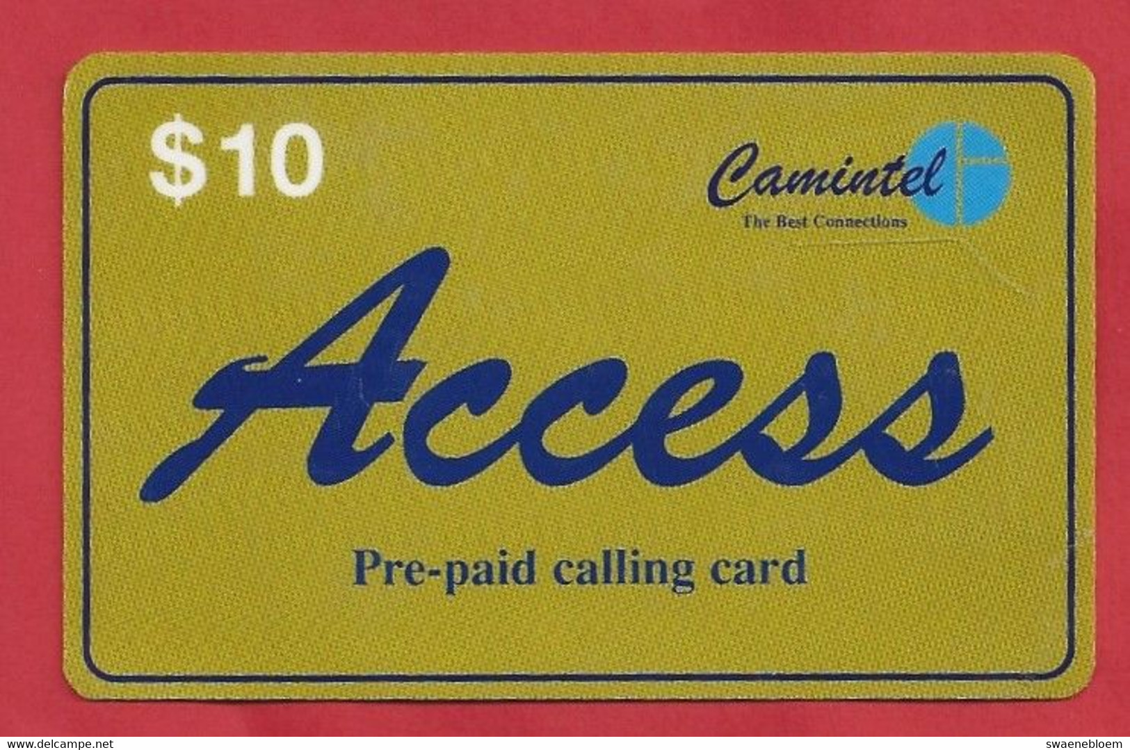 KH.- CAMBODJA. CAMBODIA. CAMINTEL. ACCESS. PRE-PAID. CALLING CARD $10. - Kambodscha