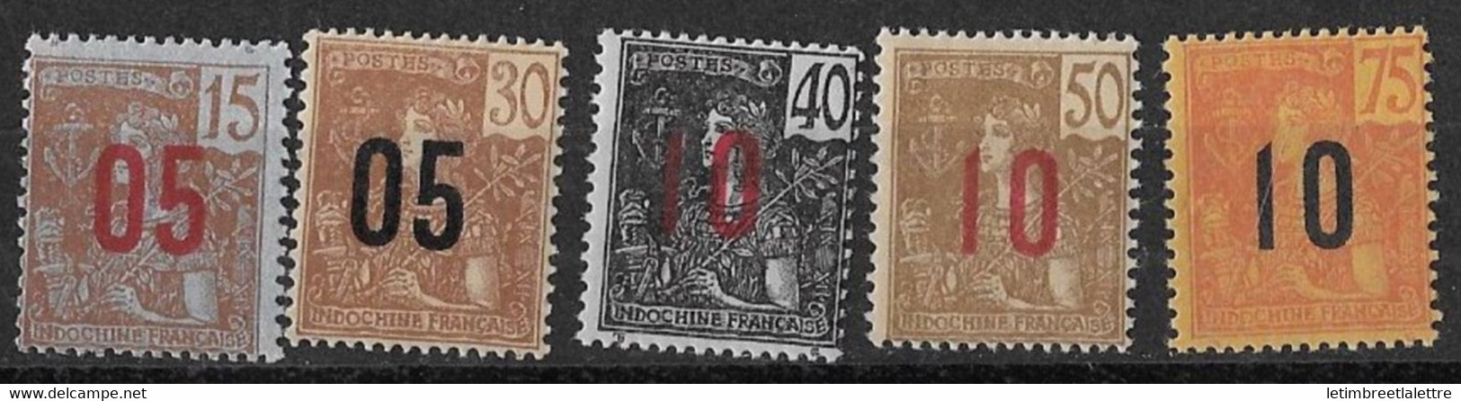 ⭐ Indochine - YT N° 60 à 64 ** - Neuf Sans Charnière ⭐ - Unused Stamps