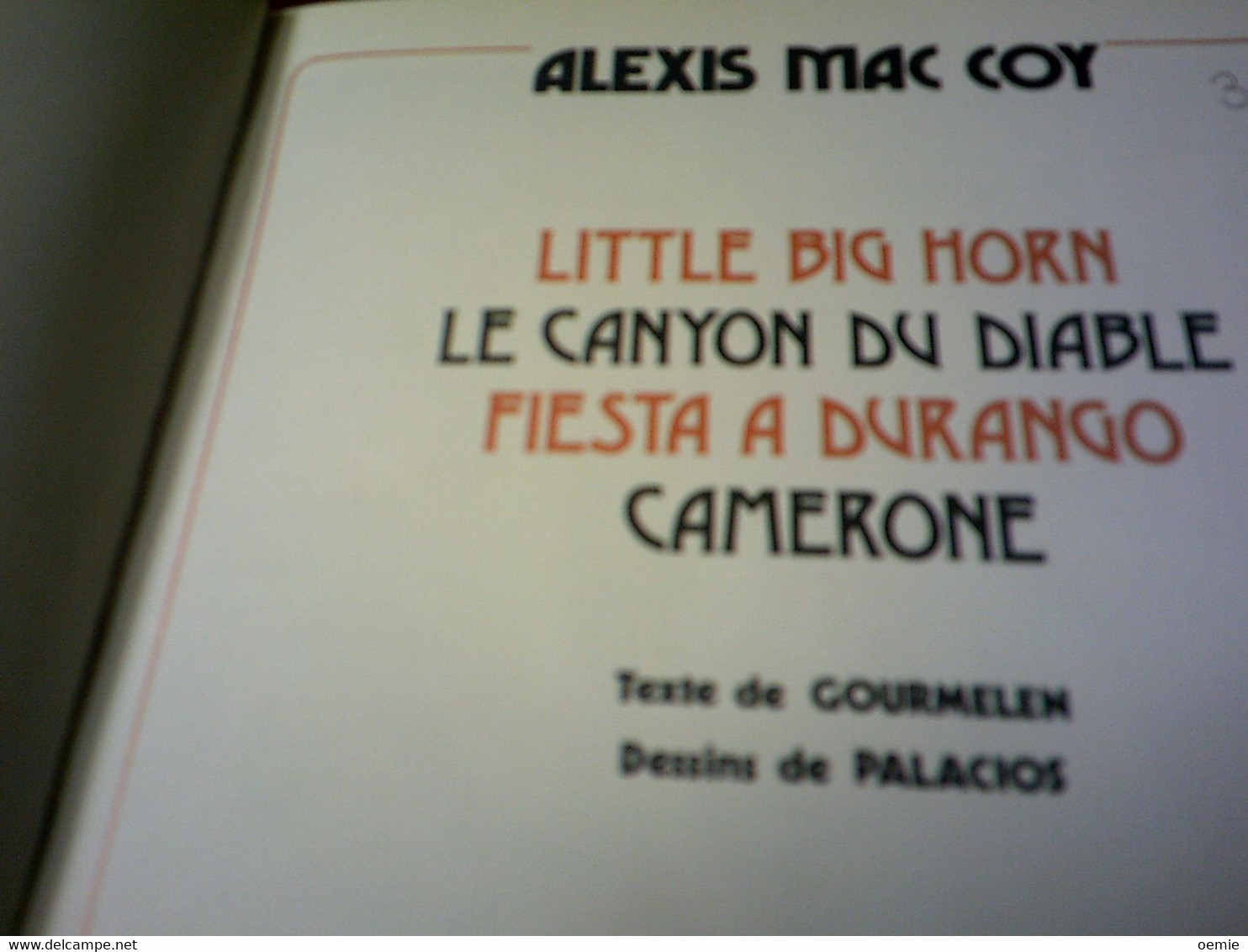 ALEXIS  MAC COY   N°  3  DARGAUD EDITEUR - Mac Coy