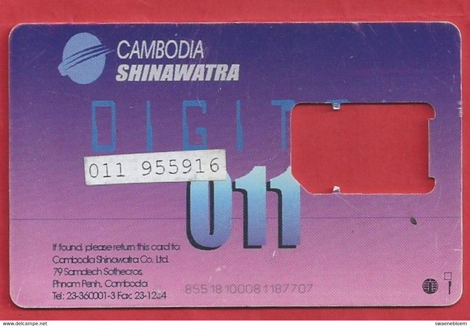 KH.- CAMBODJA. CAMBODIA. SHINAWATRA. DIGITAL 011. - Cambodja