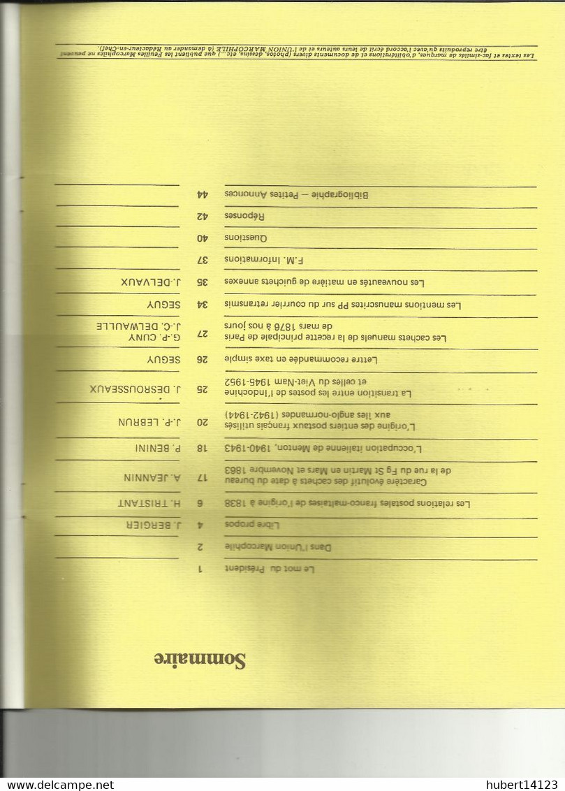 LES FEUILLES MARCOPHILES N° 244 De 1986 44 PAGES - Andere & Zonder Classificatie