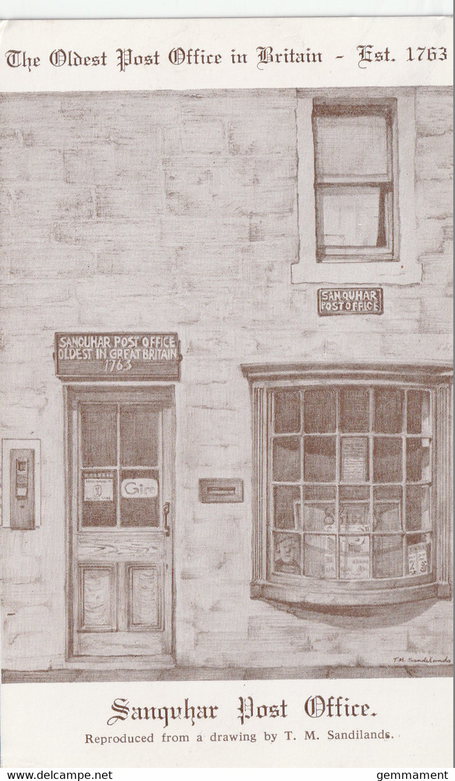 SANQUHAR POST OFFICE . REPRINT - Dumfriesshire