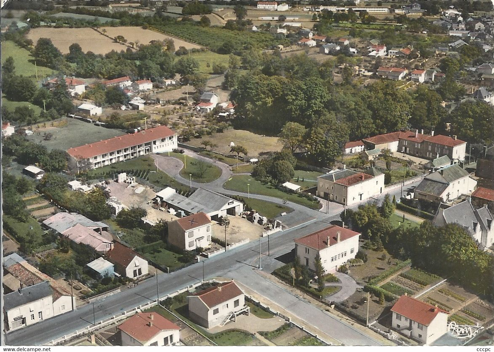 CPSM Secondigny Vue Panoramique Aérienne - Secondigny