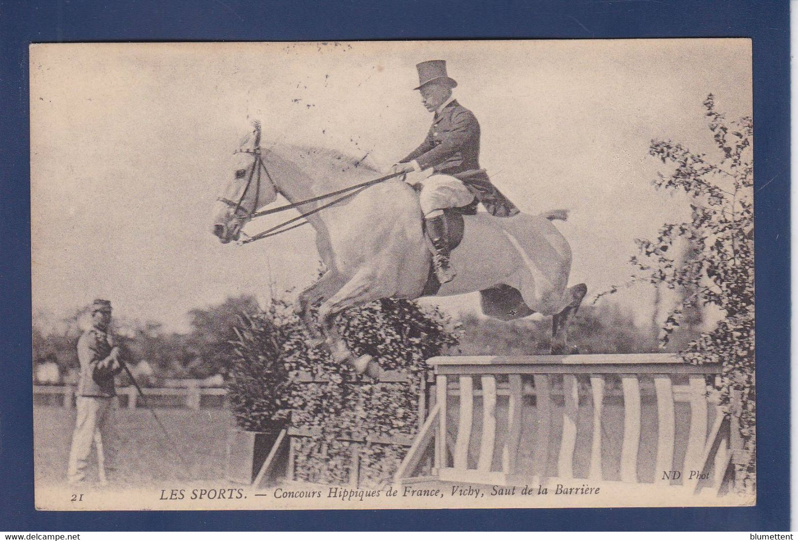 CPA Cheval Horse Circulé Concours Hippique Vichy - Horses