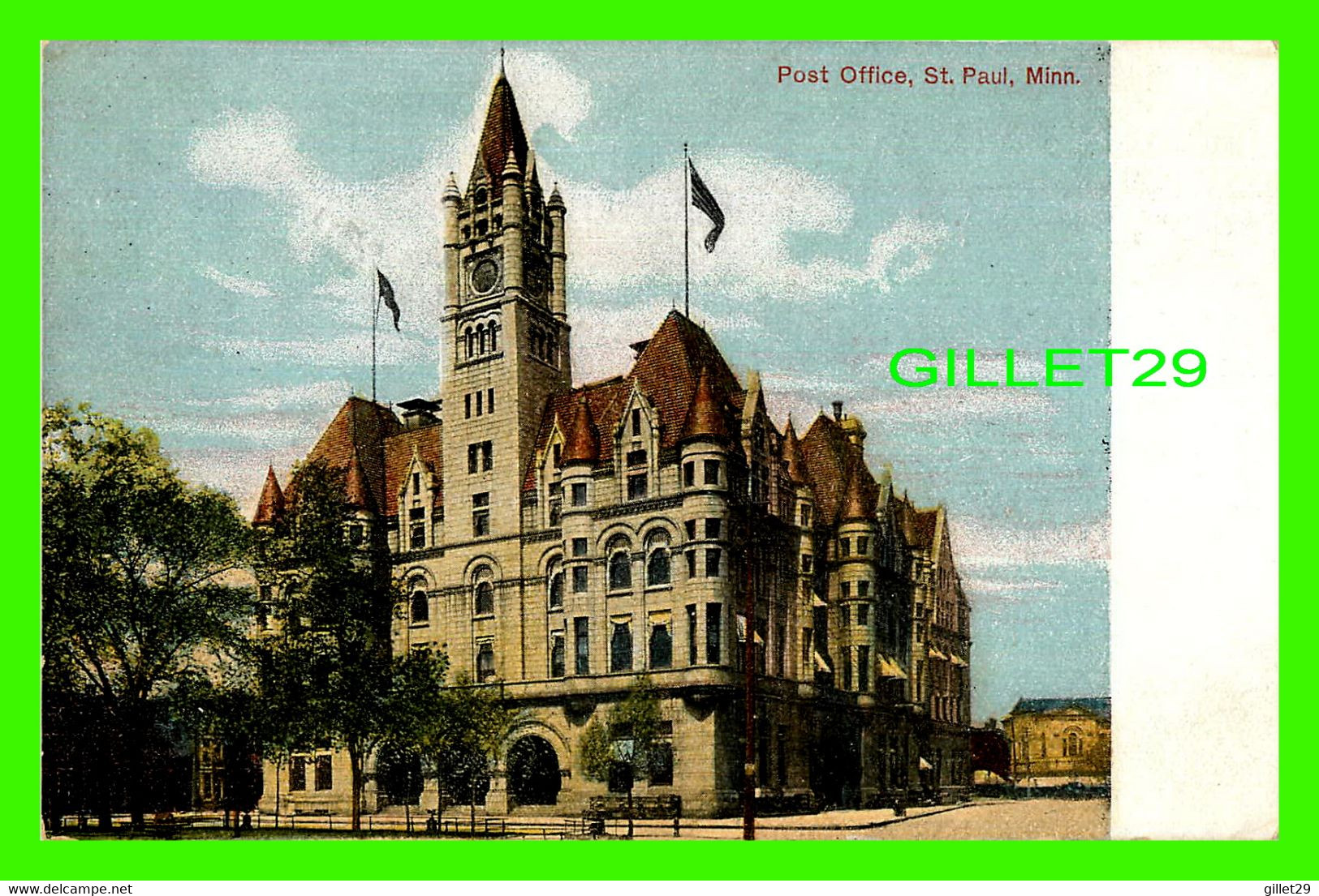 ST PAUL, MN - POST OFFICE -  W. G. MAC FALANE - - St Paul