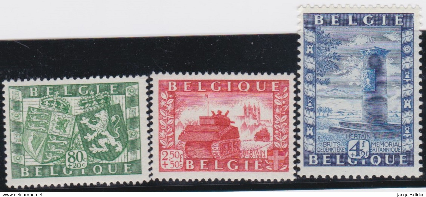 Belgie     .    OBP   .   823/825       .   *     .    Ongebruikt Met Gom   .   /   .  Neuf Avec Gomme - Unused Stamps
