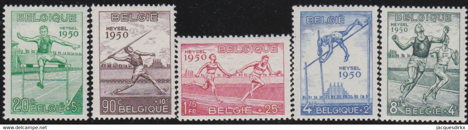 Belgie     .    OBP   .   827/831        .   *     .    Ongebruikt Met Gom   .   /   .  Neuf Avec Gomme - Unused Stamps