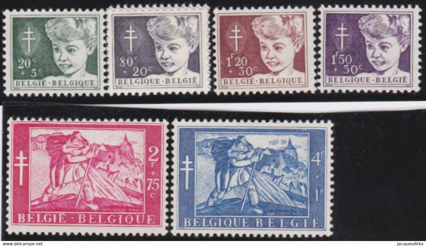 Belgie     .    OBP   .   955/960    .   *     .    Ongebruikt Met Gom   .   /   .  Neuf Avec Gomme - Unused Stamps