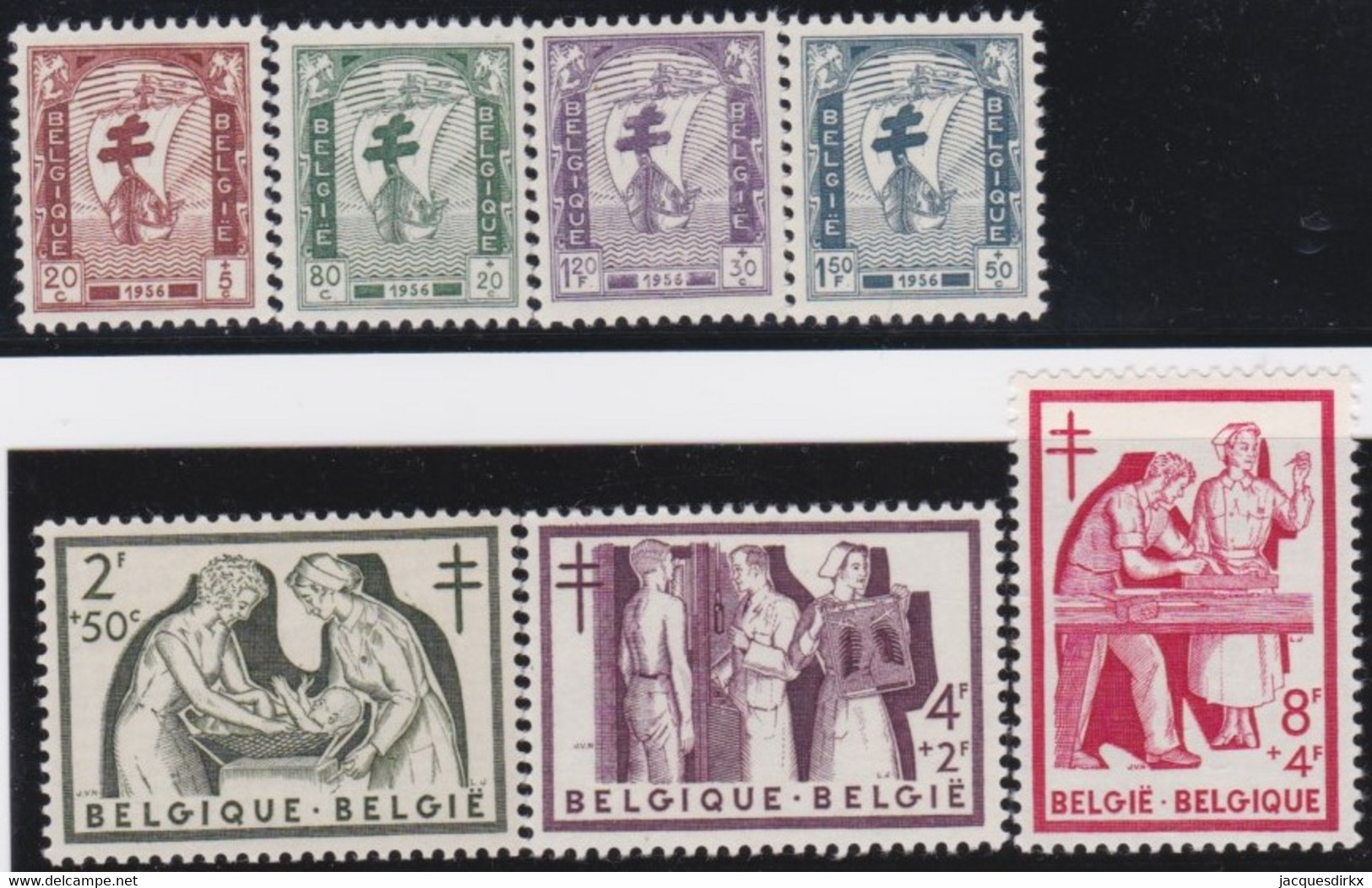 Belgie     .    OBP   .   998/1004     .   *     .    Ongebruikt Met Gom   .   /   .  Neuf Avec Gomme - Unused Stamps