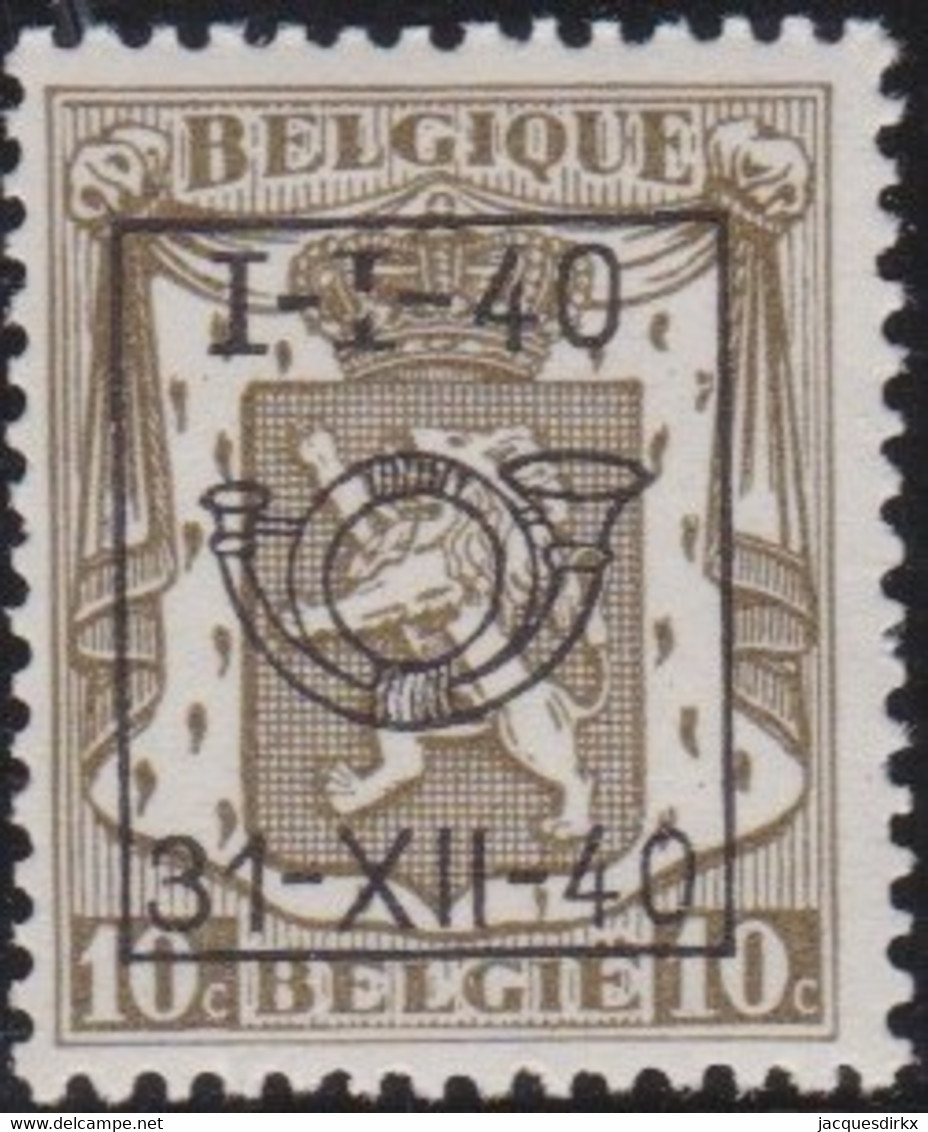 Belgie   .   OBP   .   PRE  439     .   **    .    Postfris   .  / .  Neuf SANS Charnière - Sobreimpresos 1936-51 (Sello Pequeno)