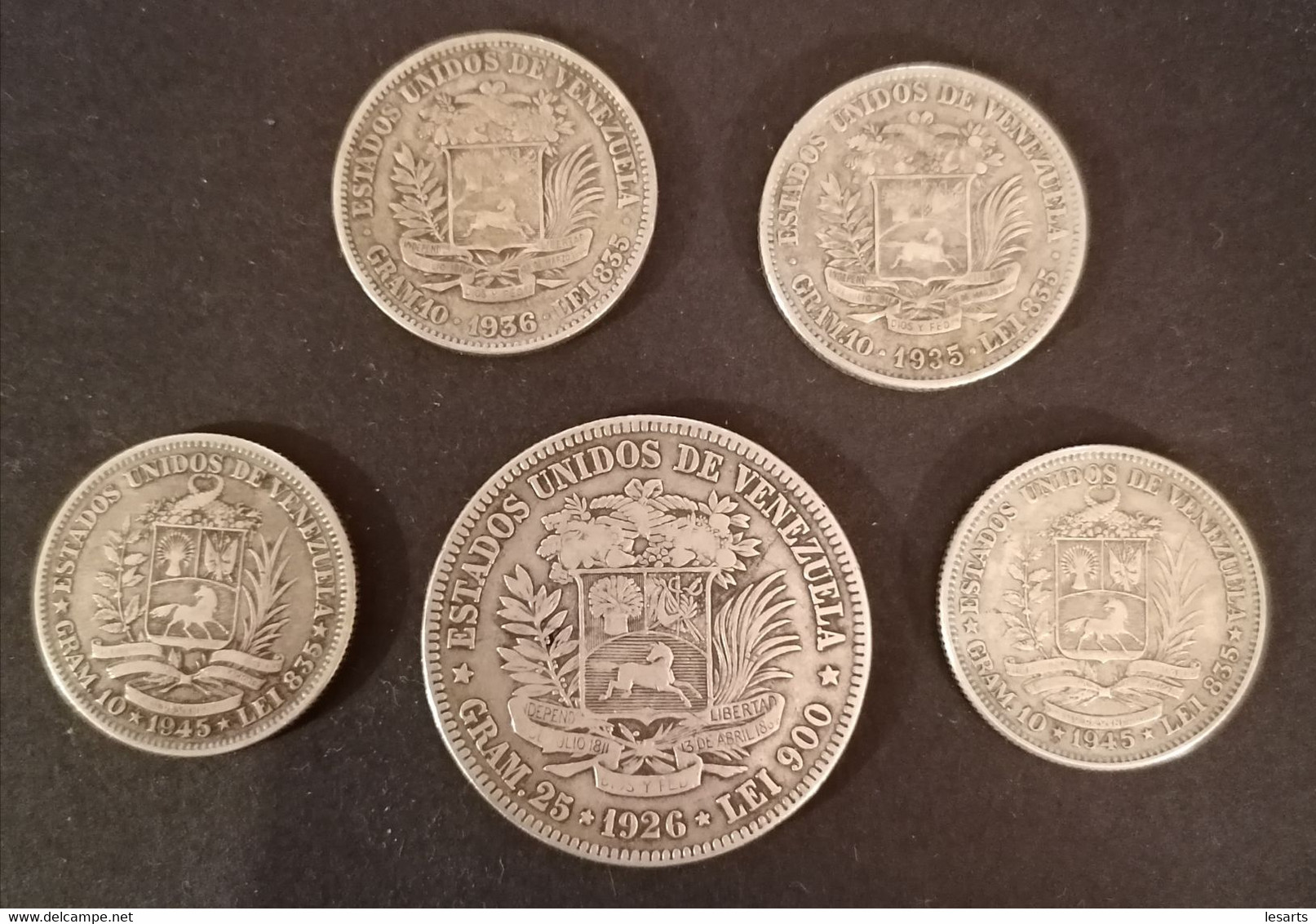 Ensemble De 5 Pièces. Bolivar. - Venezuela