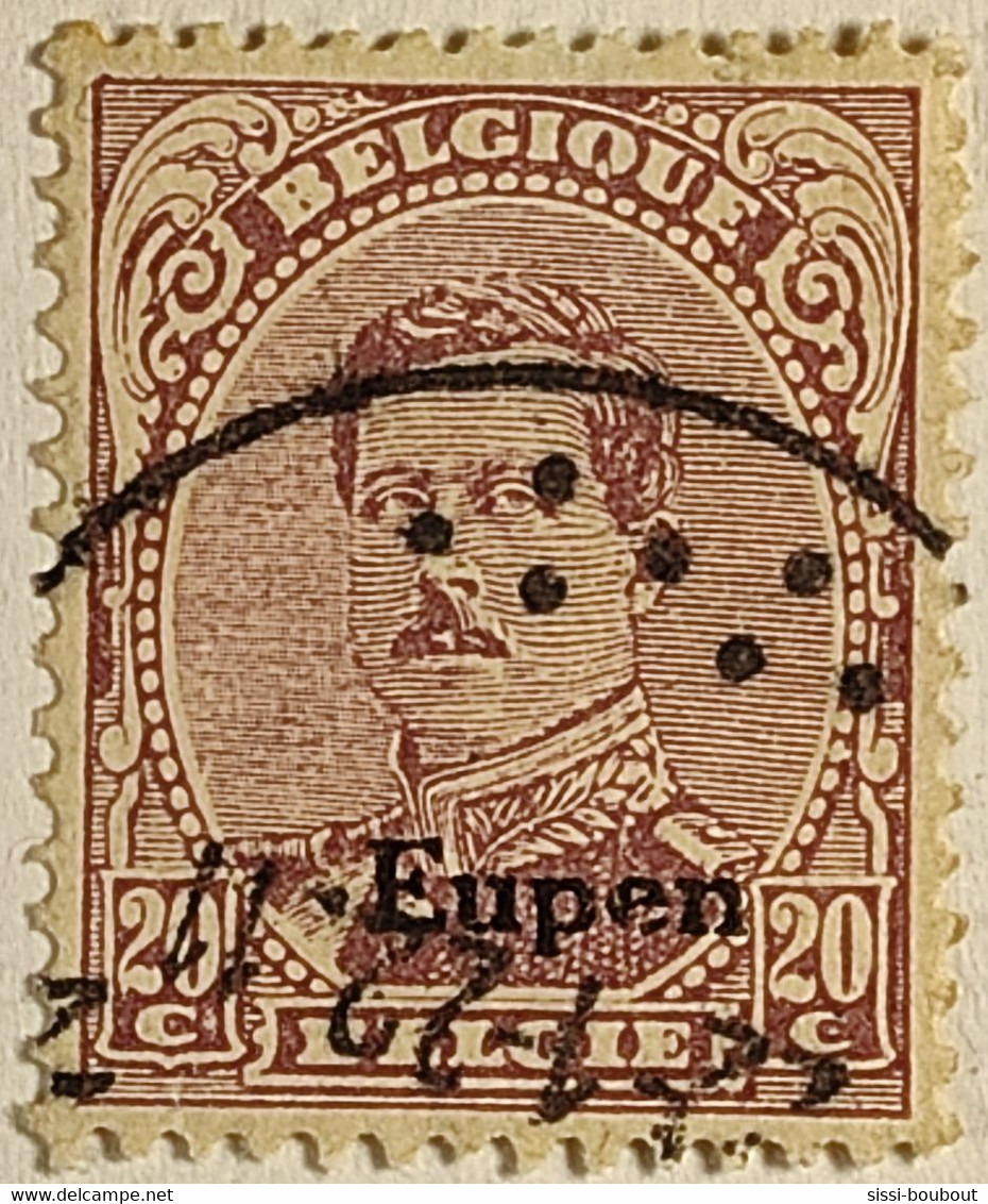 Timbres De BELGIQUE "Oblitérés" - Avec Surcharge "Eupen" - N° 13 - Stamps
