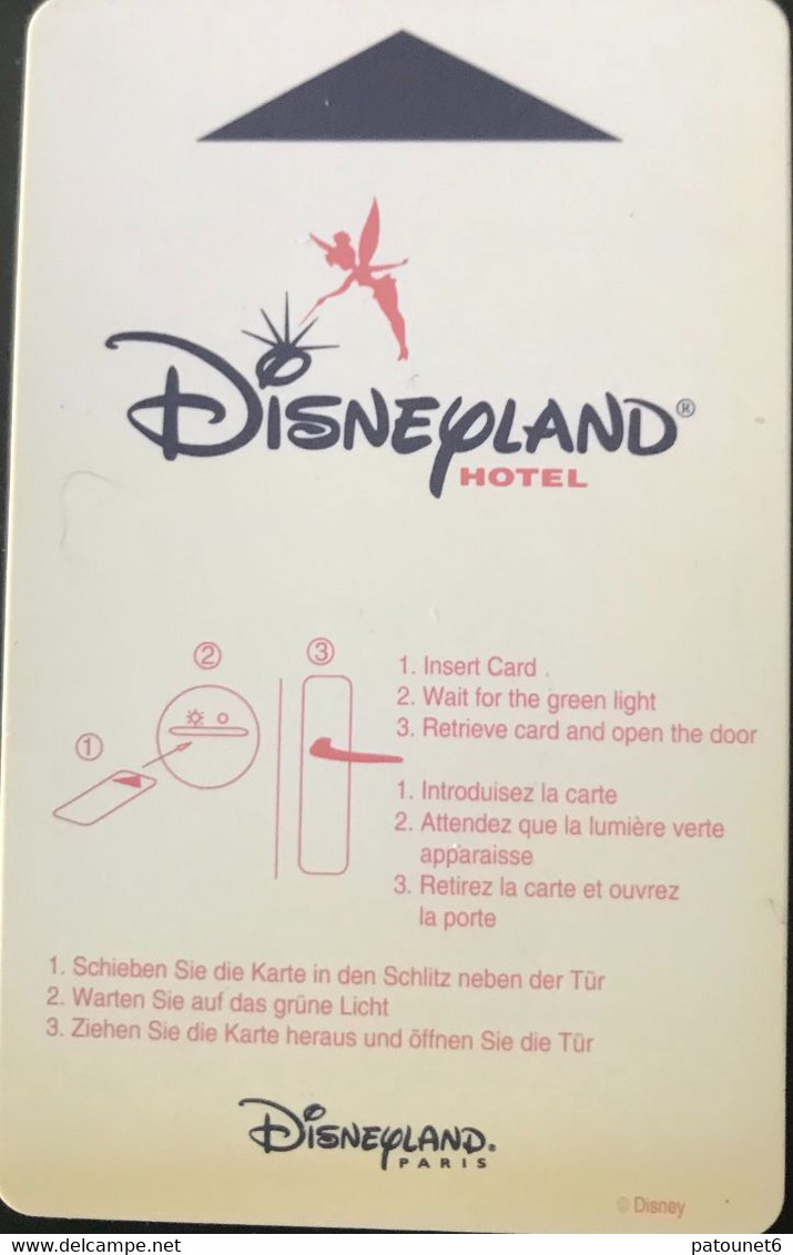 FRANCE  - CLE D'HOTEL  - DisneyLAND PARIS  -  Resort Hotels  -  05/95 - Disney Passports