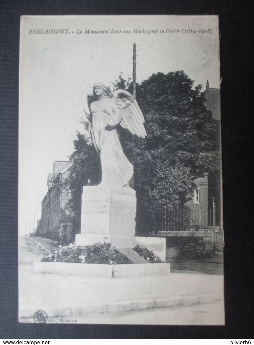 CP FRANCE (V1931) BERLAIMONT 59 (2 Vues) Le Monument élevé Aux Morts Pour La Patrie (1914 - 1918) Edit. Hautmont - Berlaimont