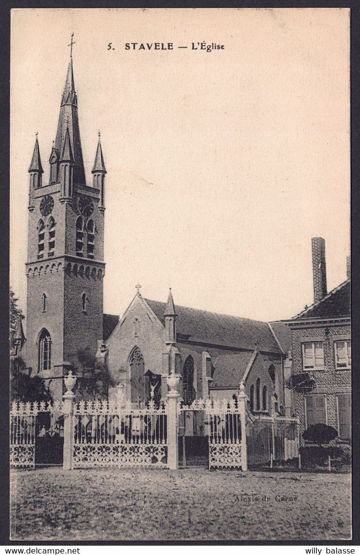 +++ CPA - STAVELE - Alveringem - Eglise   // - Alveringem