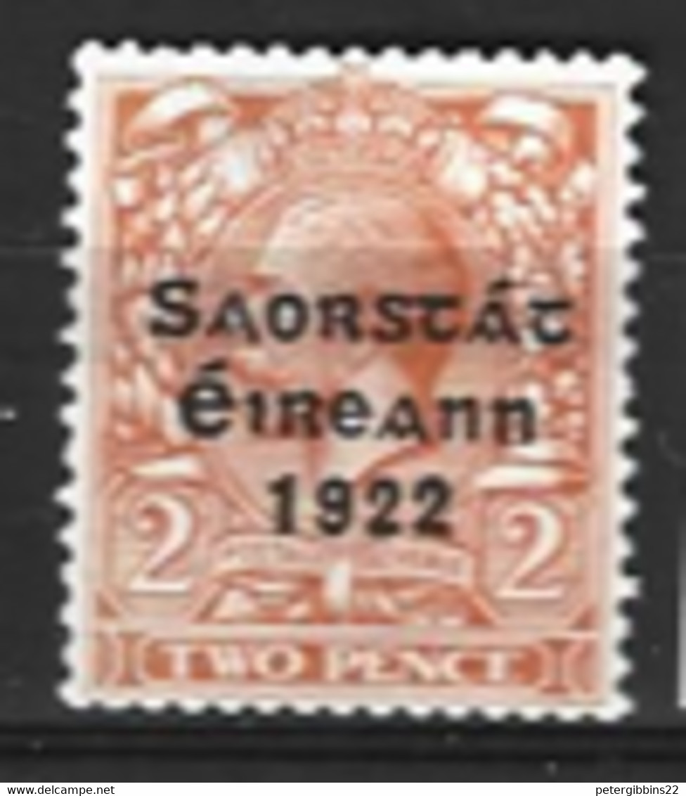 Ireland  1922  SG  55   2d Overprint  Lightly Mounted Mint - Nuovi