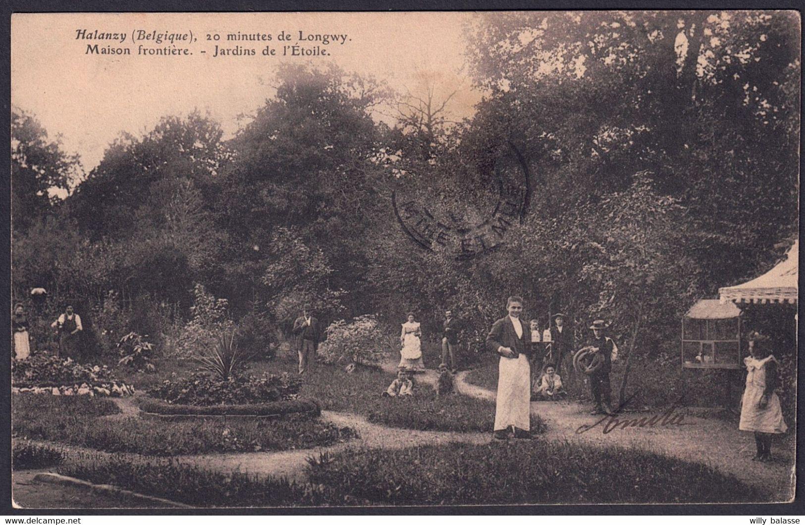 +++ CPA - HALANZY - Aubange - 20 Min. De Longwy - Maison Frontière - Jardins De L'Etoile  // - Aubange