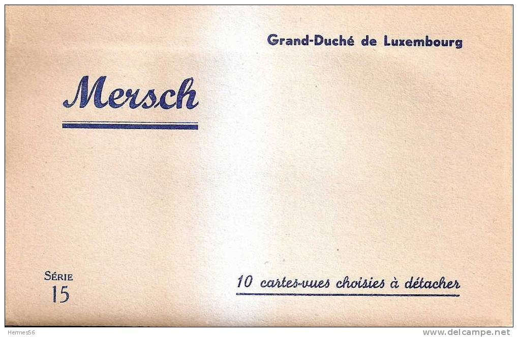 Luxembourg. Mersch. Carnet De 10 Cartes Série 15  Messageries Paul Kraus - Sonstige & Ohne Zuordnung