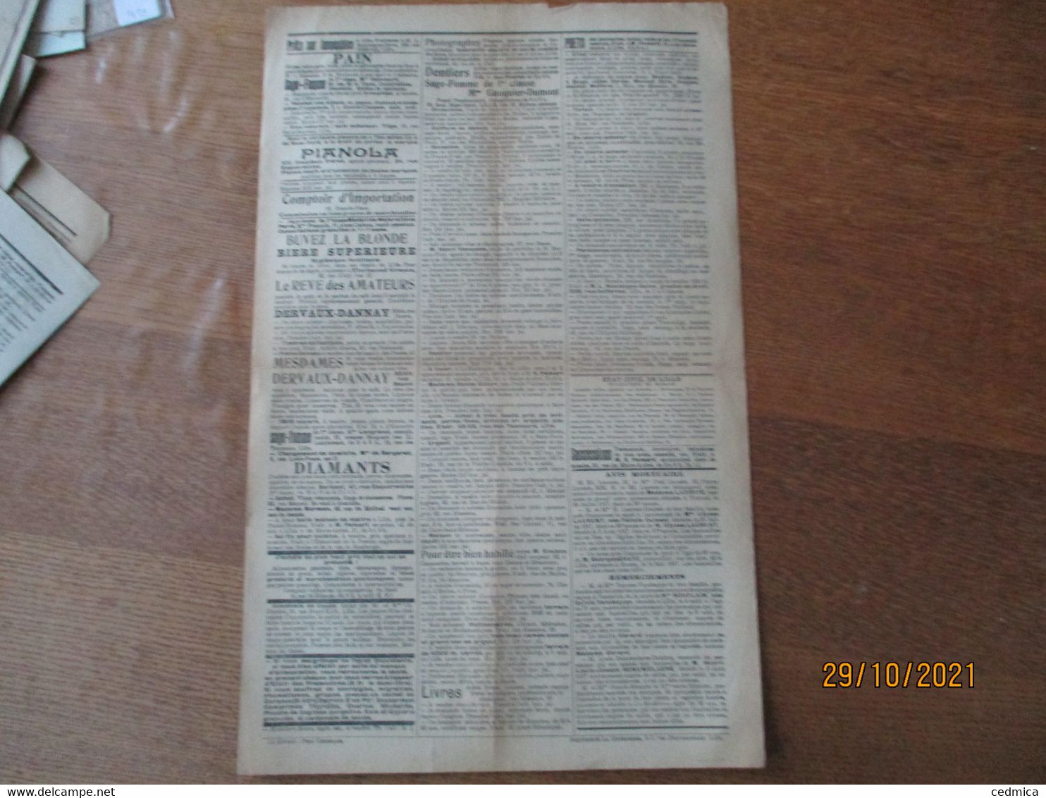 BULLETIN DE LILLE DU DIMANCHE 12 AOÛT 1917 N°287 PUBLIE SOUS LE CONTRÔLE DE L'AUTORITE ALLEMANDE - Français