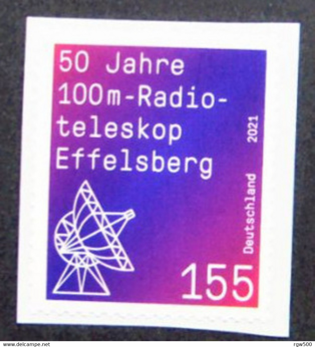 Bund/BRD November 2021 Skl Rollenmarke "50 Jahre Radioteleskop Effelsberg" MiNr 3622, Mit Zählnummer 80 Postfrisch - Ungebraucht