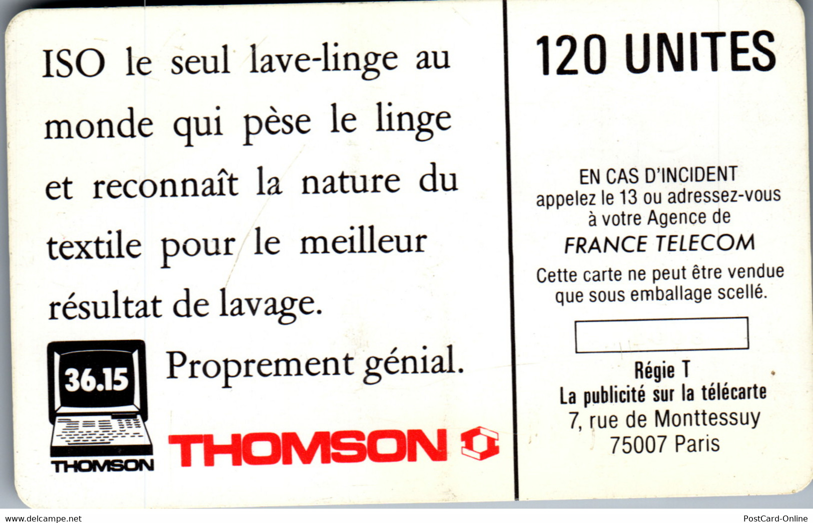 18074 - Frankreich - Thomson , ISO - 120 Unités 