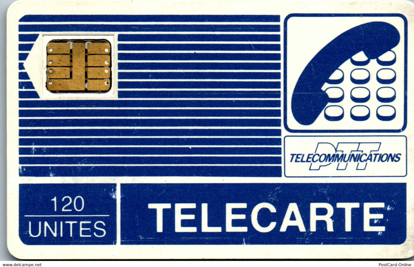 18075 - Frankreich - Telecarte , PTT Telecommunications - Gestreift (Pyjama)