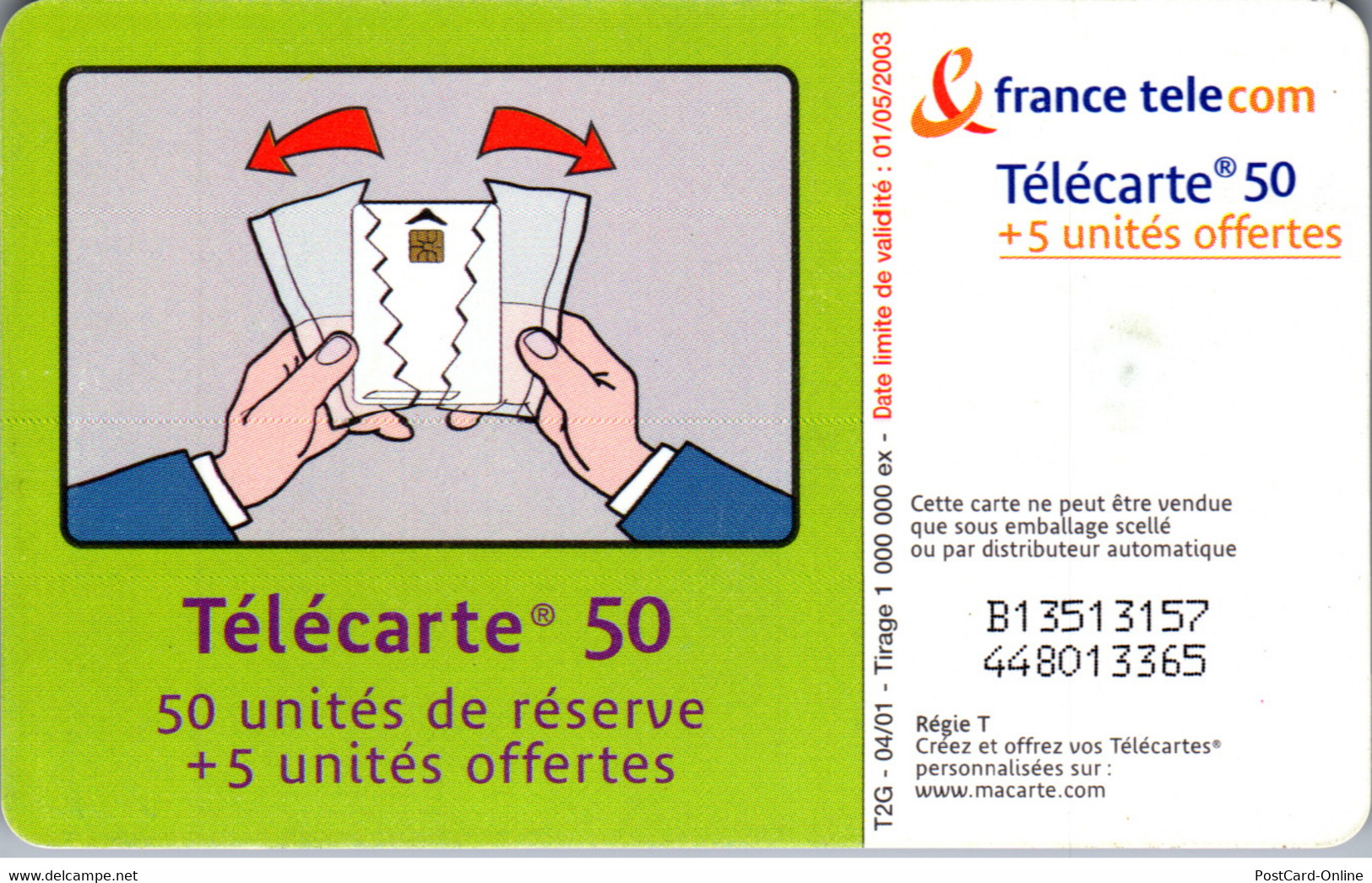 18182 - Frankreich - Consignes En Cas De Batterie A Plat - 2001