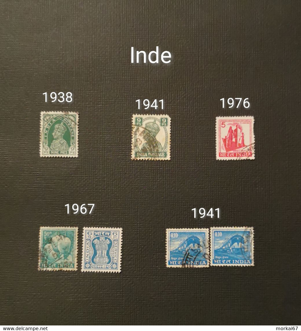 Lot De Timbres Oblitérés Pays Inde - Collections, Lots & Séries