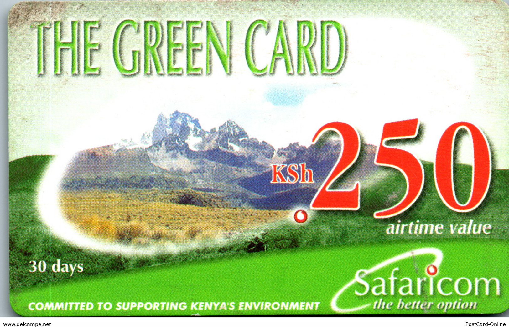 18269 - Kenya - The Green Card , Safaricom - Kenya