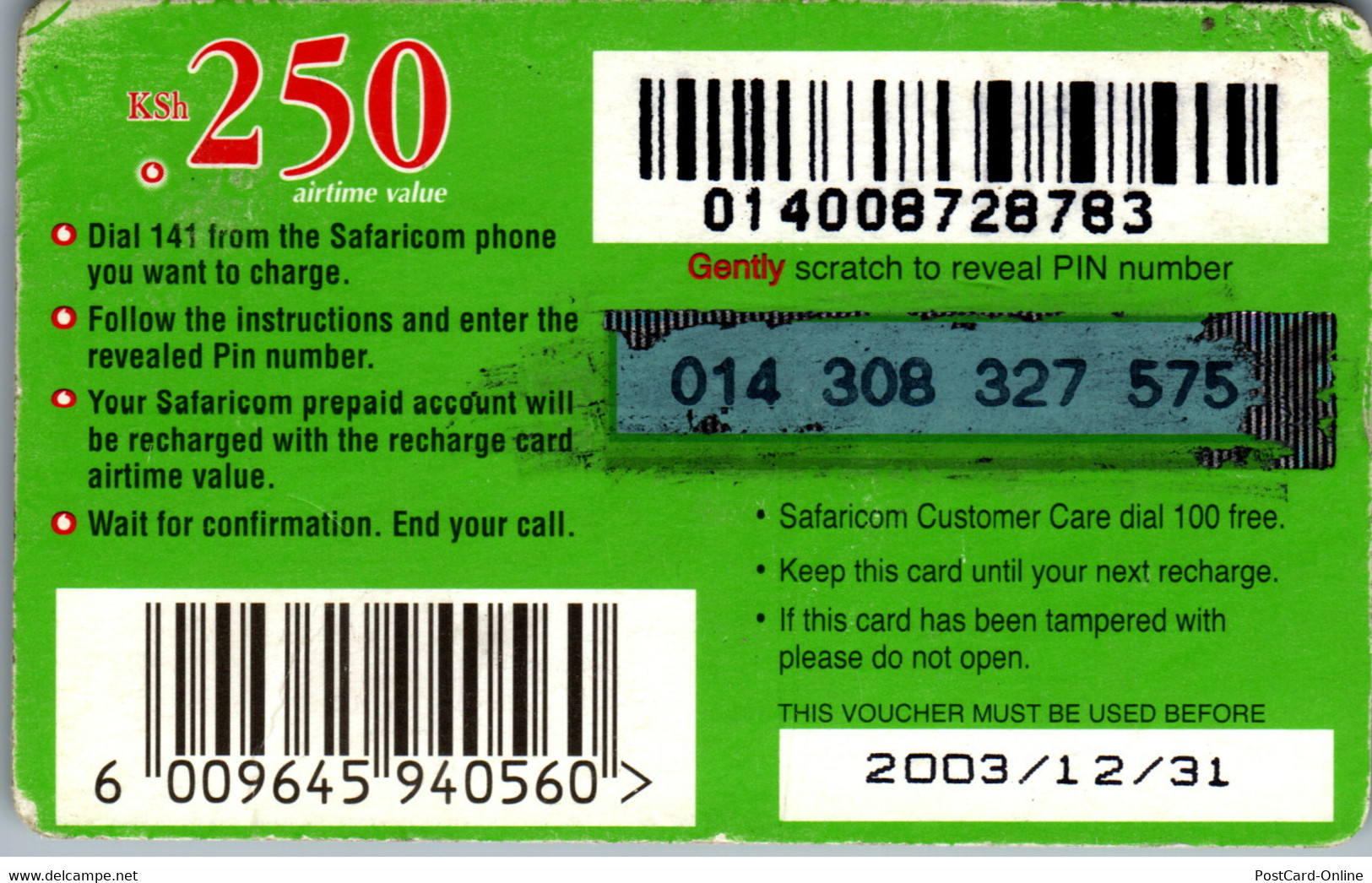 18269 - Kenya - The Green Card , Safaricom - Kenya