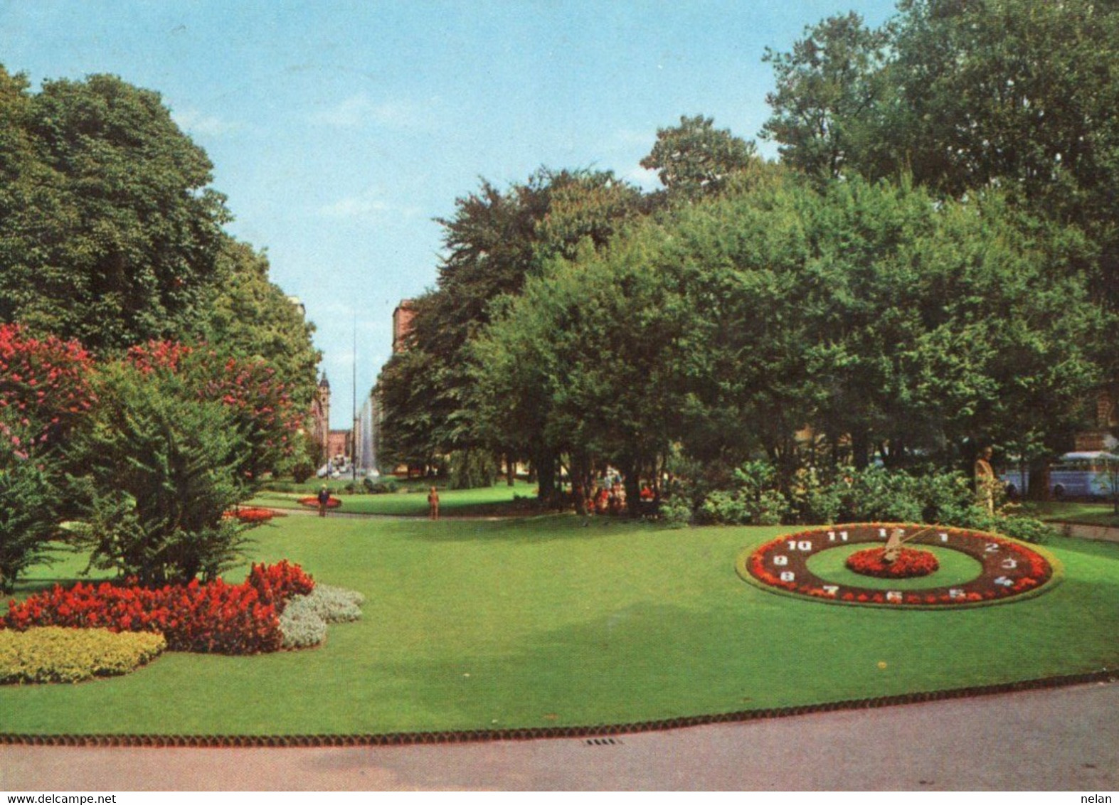 TORINO - GIARDINI PIAZZA CARLO FELICE E OROLOGIO FIOREALE  - F.G. - Parks & Gärten